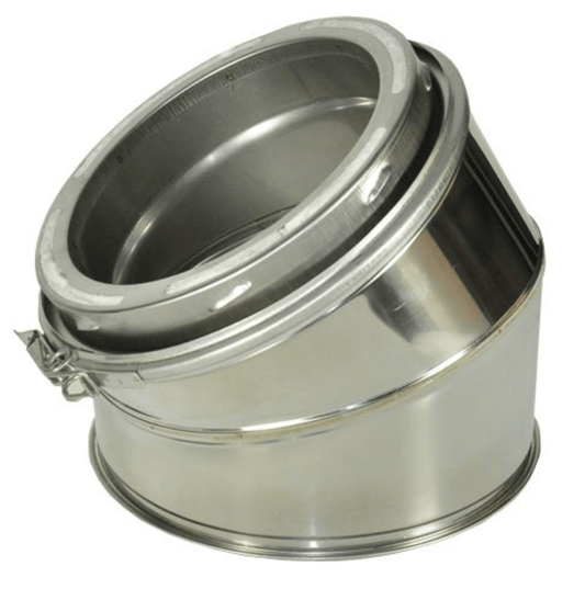6-Inch Chimney Pipe Elbow Kit - 30 Degree Offset