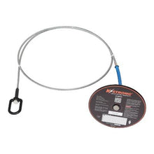 Load image into Gallery viewer, 5K Drop Thru Anchor with Swivel D-Ring - 4in Round Plate - Cable - All Lengths
