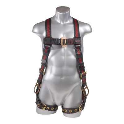 Kapture 5 Point Elite Full Body Harness - 3 D-Rings - Tongue Buckle Legs