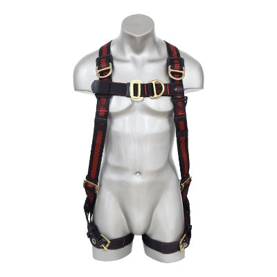 Kapture 5 Point Elite Full Body Harness - 4 D-Rings - Tongue Buckle Legs