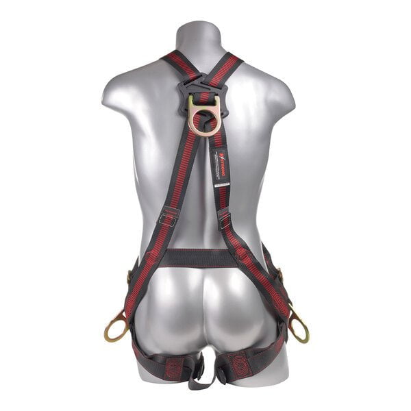 Kapture 5 Point Elite Full Body Harness - Crossover Design - 4 D-Rings - Pull Thru Legs
