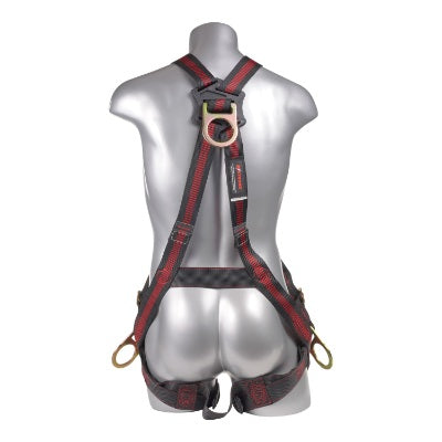 Kapture 5 Point Elite Full Body Harness - Crossover Design - 4 D-Rings - Pull Thru Legs