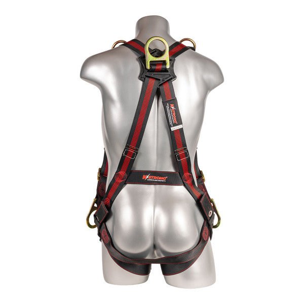 Kapture 5 Point Elite Full Body Harness - 6 D-Rings - Tongue Buckle Legs - All Sizes