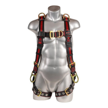 Kapture 5 Point Elite Full Body Harness - 6 D-Rings - Tongue Buckle Legs - All Sizes