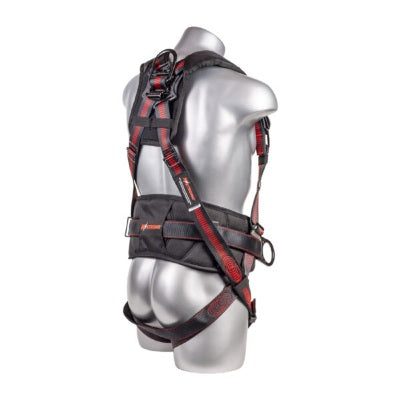 Kapture 5 Point Epic Full Body Harness - 3 D-Rings - QC Chest - Tongue Buckle Legs - Shoulder Pads & Waist Belt
