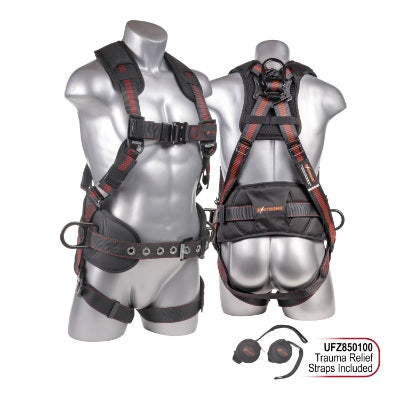 Kapture 5 Point Epic Full Body Harness - 3 D-Rings - QC Chest & Legs - Shoulder Pads & Waist Belt