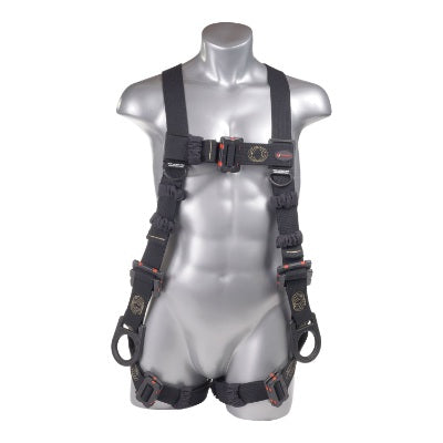 Kapture 5 Point Element Full Body Harness - Arc Flash Rated - 3 D-Rings - Mating Buckle Chest & Legs