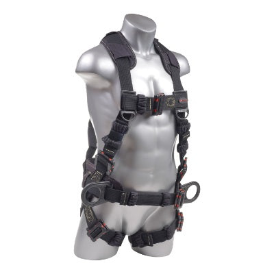 Kapture 5 Point Element Full Body Harness - Arc Flash Rated - 3 D-Rings - Mating Buckle Chest & Legs - Shoulder Pads & Waist Belt
