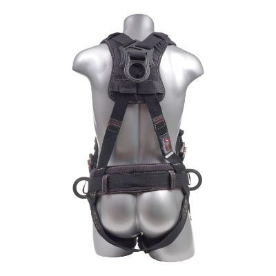 Kapture 5 Point Element Full Body Harness - Arc Flash Rated - 3 D-Rings - Mating Buckle Chest & Legs - Shoulder Pads & Waist Belt