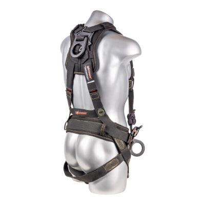 Kapture 5 Point Element Full Body Harness - Arc Flash Rated - 4 D-Rings - Mating Buckle Chest & Legs - Shoulder Pads & Waist Belt
