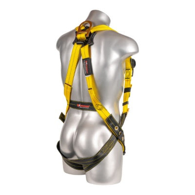 Kapture 5 Point Element Full Body Harness - 2 D-Rings QC Chest - Tongue Buckle Legs - Revolta Oil & Water Rep Webbing