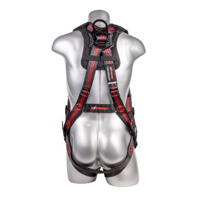 Kapture 5 Point Elite+ Full Body Harness - 2 D-Rings - QC Chest - Tongue Buckle Legs & Shoulder Pads