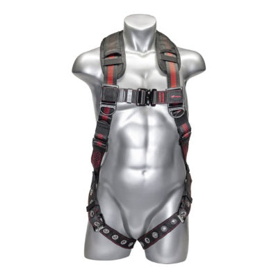 Kapture 5 Point Elite+ Full Body Harness - Dorsal D-Ring - QC Chest - Tongue Buckle Legs & Shoulder Pads