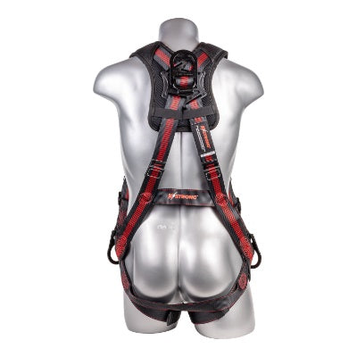 Kapture 5 Point Elite+ Full Body Harness - 3 D-Rings - QC Chest & Legs - Shoulder Pads