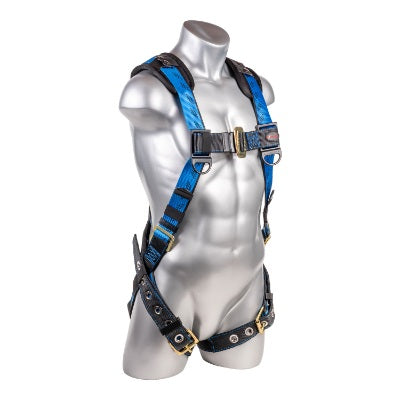 Kapture 5 Point Essential+ Full Body Harness - Dorsal D-Ring with Web Loop - Tongue Buckle Legs - Shoulder Pads