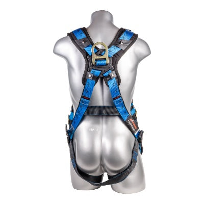 Kapture 5 Point Essential+ Full Body Harness - Dorsal D-Ring with Web Loop - Tongue Buckle Legs - Shoulder Pads
