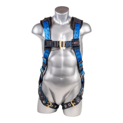 Kapture 5 Point Essential+ Full Body Harness - Dorsal D-Ring - Tongue Buckle Legs - Shoulder Pads