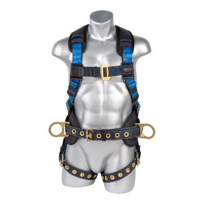 Kapture 5 Point Essential+ Full Body Harness - Dorsal D-Ring - Tongue Buckle Legs - Shoulder Pads & Waist Belt