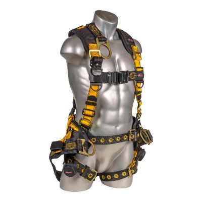 Kapture 5 Point Element Full Body Harness - Oil & Gas Derrick Series - 4 D-Rings - Tongue Buckle Legs - Shoulder Pads & Waist Belt - All Sizes