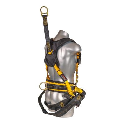 Kapture 5 Point Element Full Body Harness - Oil & Gas Derrick Series - 4 D-Rings - Tongue Buckle Legs - Shoulder Pads & Waist Belt - All Sizes