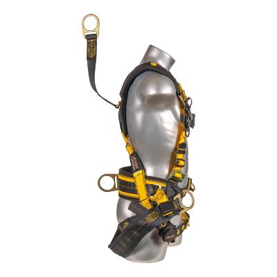 Kapture 5 Point Element Full Body Harness - Oil & Gas Derrick Series - 4 D-Rings - Tongue Buckle Legs - Shoulder Pads & Waist Belt - All Sizes
