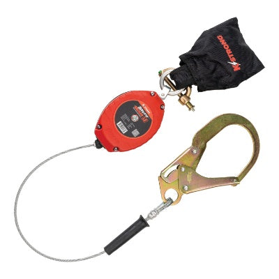 Brute Backer Self Retracting Lifeline - Leading Edge - Steel Rebar Hook - 8.5ft