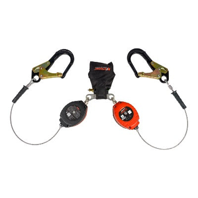 Brute Backer Self Retracting Lifeline - Leading Edge - Aluminum Rebar Hook - 8.5ft