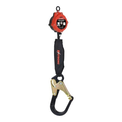 Micron Self Retracting Lifeline - Lrg Aluminum Rebar Hook w/ Steel Gate - 6ft
