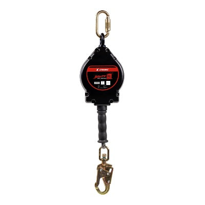 Brute-AL Aluminum Housing Self Retracting Lifeline - Galv Steel Wire Cable - Steel Snap Hook