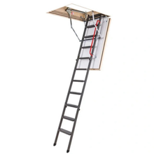 Load image into Gallery viewer, LMF 60 Fire Rated 60 Min Metal Attic Ladder - All Sizes
