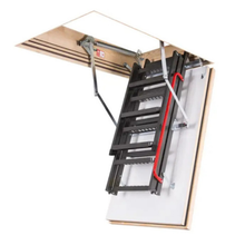 Load image into Gallery viewer, LMF 60 Fire Rated 60 Min Metal Attic Ladder - All Sizes
