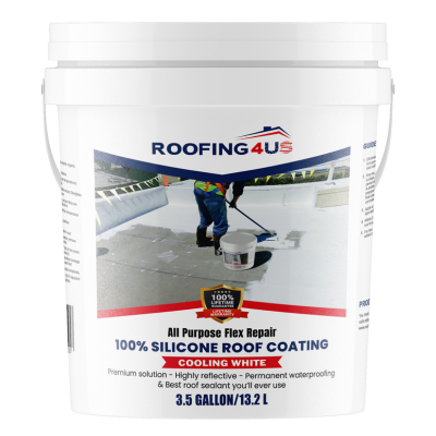 All Purpose Flex Repair 100% Silicone Roof Sealant - 3.5 Gallon