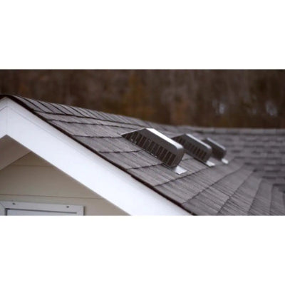 Master Flow Roof Louver Galvanised - Slant-Back With Filter (Pack of 6)