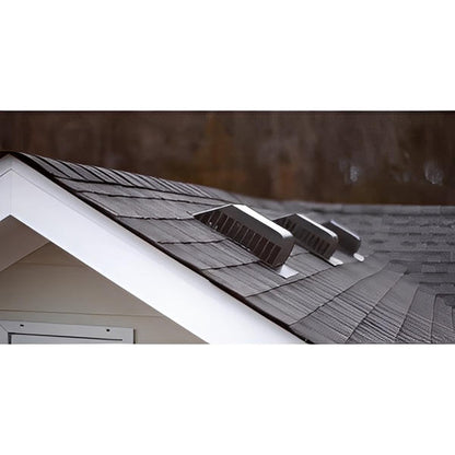 Master Flow Roof Louver Galvanised - Slant-Back With Filter (Pack of 6)