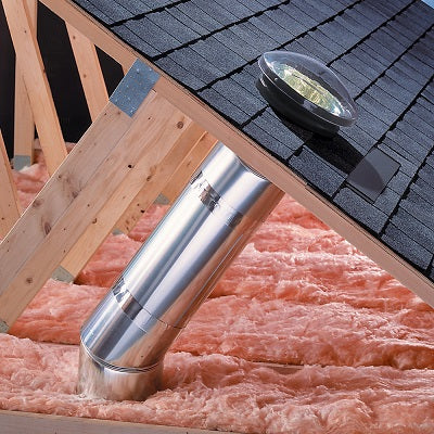 VELUX 10 in. Rigid Sun Tunnel Skylight - Acrylic Dome and Low Profile Plastic and Metal Flashing