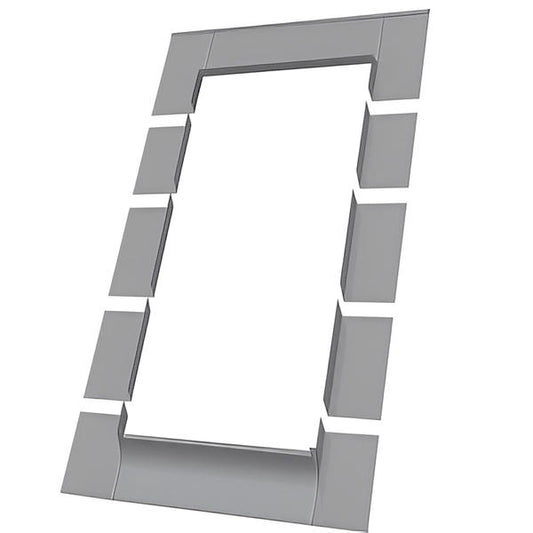 Aluminum Low-Profile Shingle Roof Flashing Kit for Deck Mount Skylight