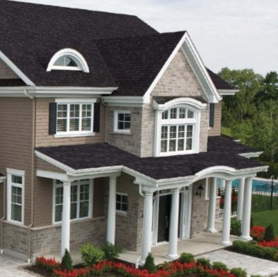 IKO Dynasty Hip & Ridge Shingle (1 Bundle - 36.5 Lin Ft) - Granite Black