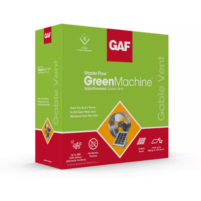 Master Flow Solar Powered Gable Vent 500 CFM