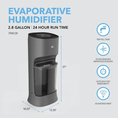 Perfect Aire - 2.8 Gallon Console Humidifier