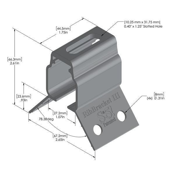 RibBracket III for Roof Profiles