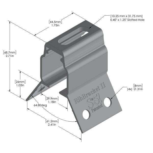 RibBracket II for Roof Profiles