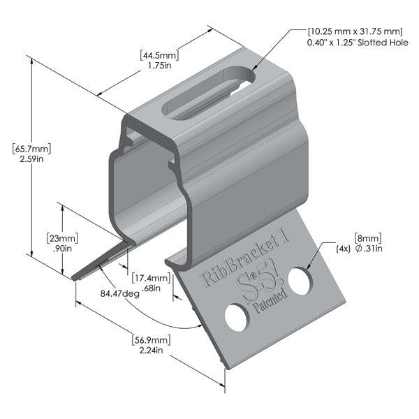 RibBracket I for Roof Profiles