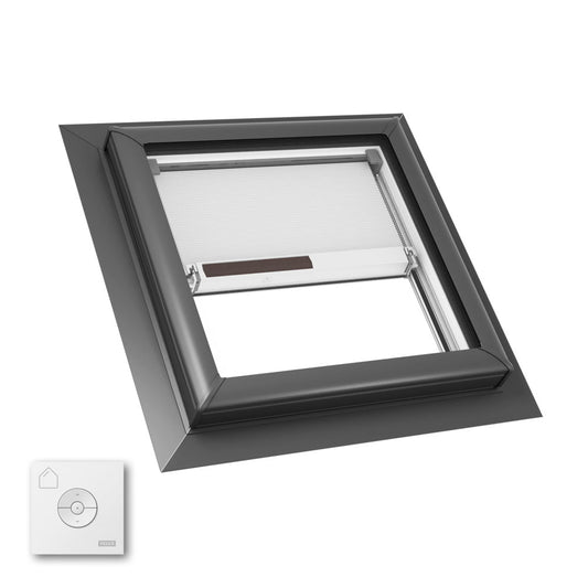 VELUX Fixed Self-Flashed Skylight Laminated LowE3 Glass - White Solar Powered Shade
