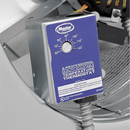 Master Flow Roof Mount Power Attic Vent 1500 CFM With Humidistat/Thermostat