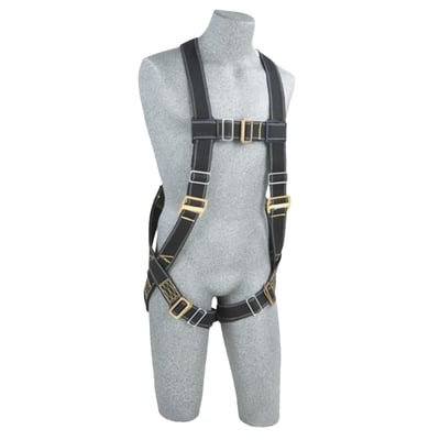 Delta Vest Style Welder's Harnesses, Back D-Ring, Pass Thru Buckles - All Sizes