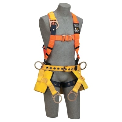 Chair Harness with Soft Seat Sling, Extended Back D-Ring and Side D-Rings - All Sizes
