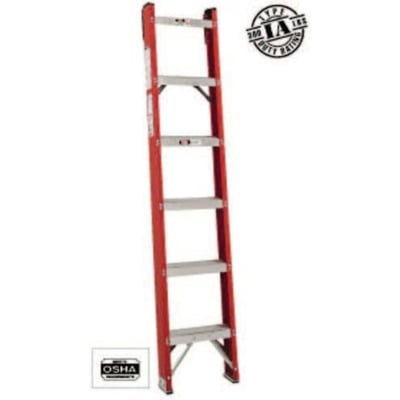 FH1000 Series Classic Fiberglass Shelf Ladders - All Sizes