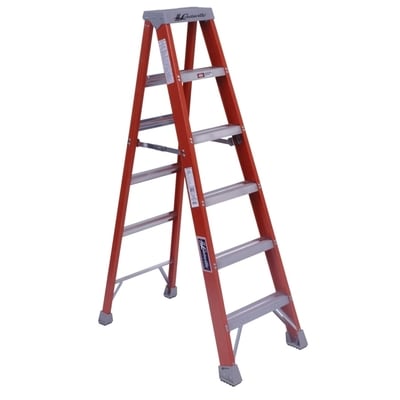 FM1500 Series Fiberglass Twin Front Ladders - All Sizes