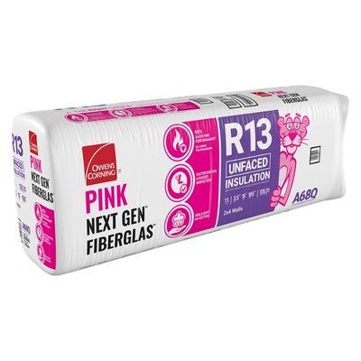 Owens Corning R-13 Un-Faced Fiberglass Insulation Batts (All Sizes)