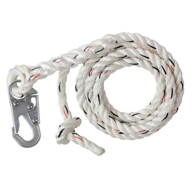Vertical Lifeline with Snap Hook - All Sizes